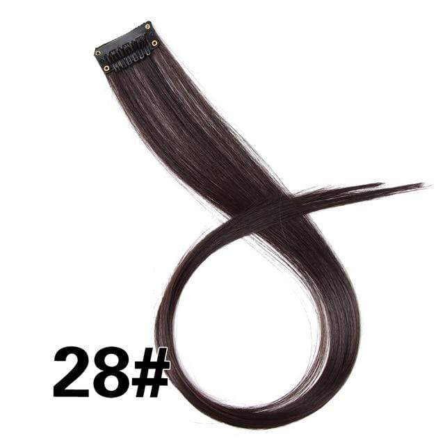 Synthetic Clip-in One Piece Leoons Clip in one piece #8 / 20inches - DiyosWorld