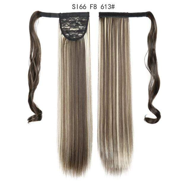 Synthetic Ponytails Ponytail Hair Extension SI66 F8 613 - DiyosWorld