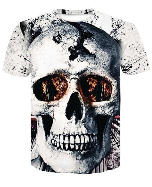 T-Shirts Designer Skull T-shirt 1 / S - DiyosWorld