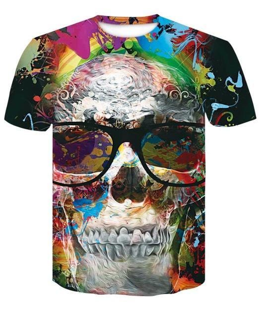 T-Shirts Designer Skull T-shirt 6 / S - DiyosWorld