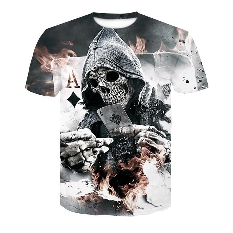 T-Shirts Designer Skull T-shirt - DiyosWorld