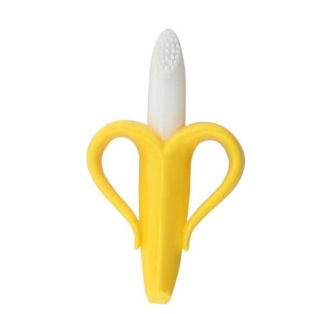 Toothbrushes Toddler's Banana Teether and Toothbrush Yellow - DiyosWorld