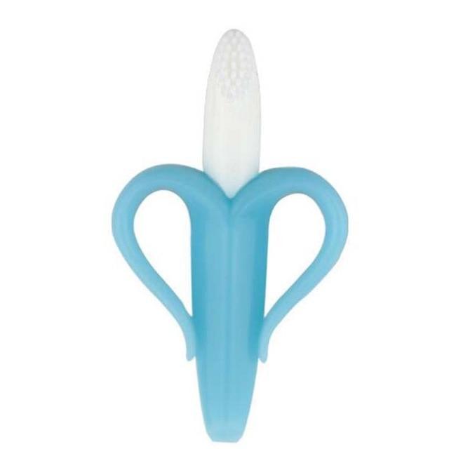 Toothbrushes Toddler's Banana Teether and Toothbrush Blue - DiyosWorld