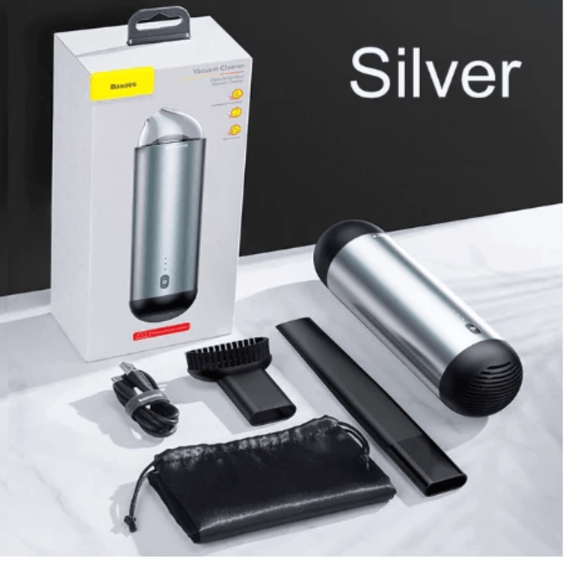 Vacuum Cleaner Portable & Wireless Handheld Vacuum Cleaner Silver - DiyosWorld