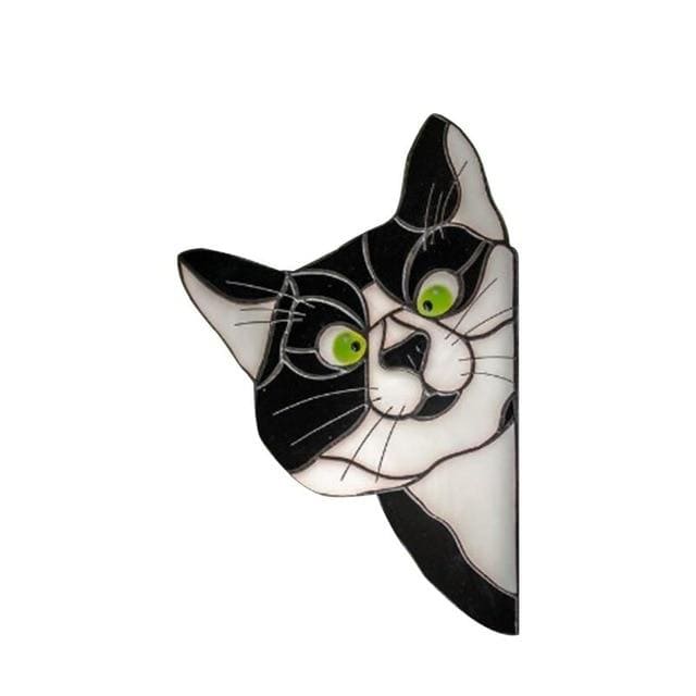 Wall Stickers Designer Cute Cat Stickers Black - DiyosWorld