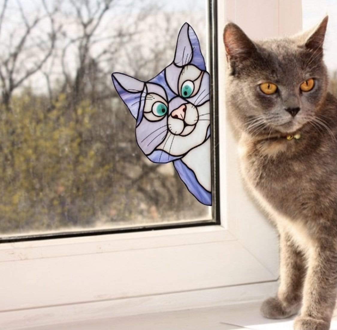 Wall Stickers Designer Cute Cat Stickers - DiyosWorld
