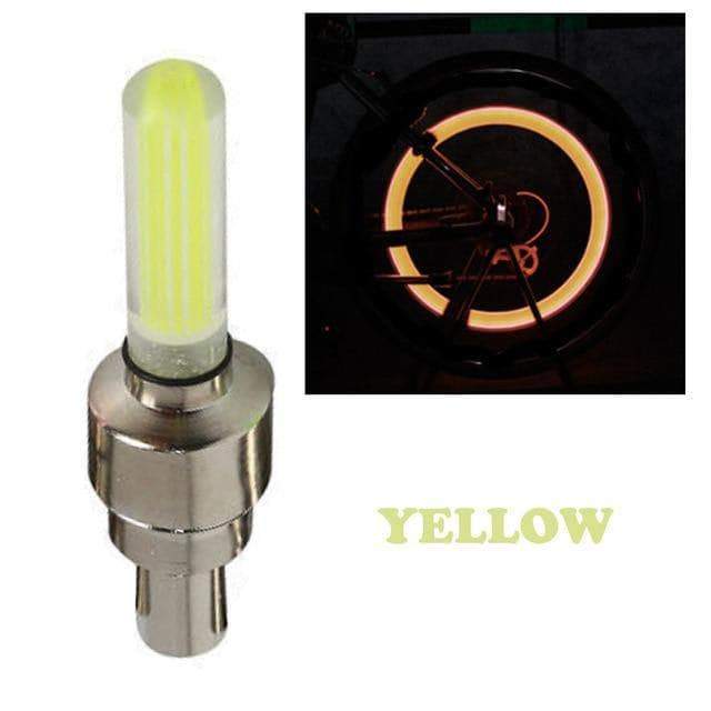 4PCS LED Wheel Cap Yellow - DiyosWorld